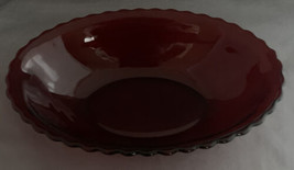 Anchor Hocking Royal Ruby Oval Vegetable Bowl 8 1/2&quot; - £13.77 GBP
