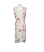 Studio One New York Women&#39;s VTG Dress Sz 8 Sleeveless Floral Light Yello... - $22.90 CAD