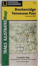 Map Breckenridge Tennessee Pass Colorado USA Waterproof Nat Geographic 1984 - £7.16 GBP