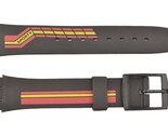 Swatch Replacement 17mm Plastic Watch Band Strap Black Sporty - $13.65