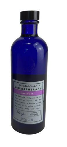 Bath & Body Works Aromatherapy LAVENDER SLEEP Calming Massage Oil 6 oz - $49.49
