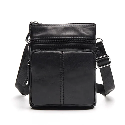 WESTAL Messenger Bag Men&#39;s Shoulder Genuine Leather Bags Flap Small Male... - $33.83