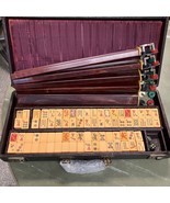 Mahjong Ma-Jong Antique Vintage Set  151 pcs Thick Butterscotch 5 Bakeli... - $602.47 CAD