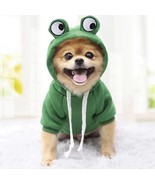 Dog/Cat halloween costume, Size XL Green frog dog hoodie - $10.39