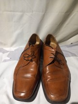 Marks And Spencer Mens Biege Leather Shoes Size UK 9 ,VGC Express Shipping - £27.96 GBP