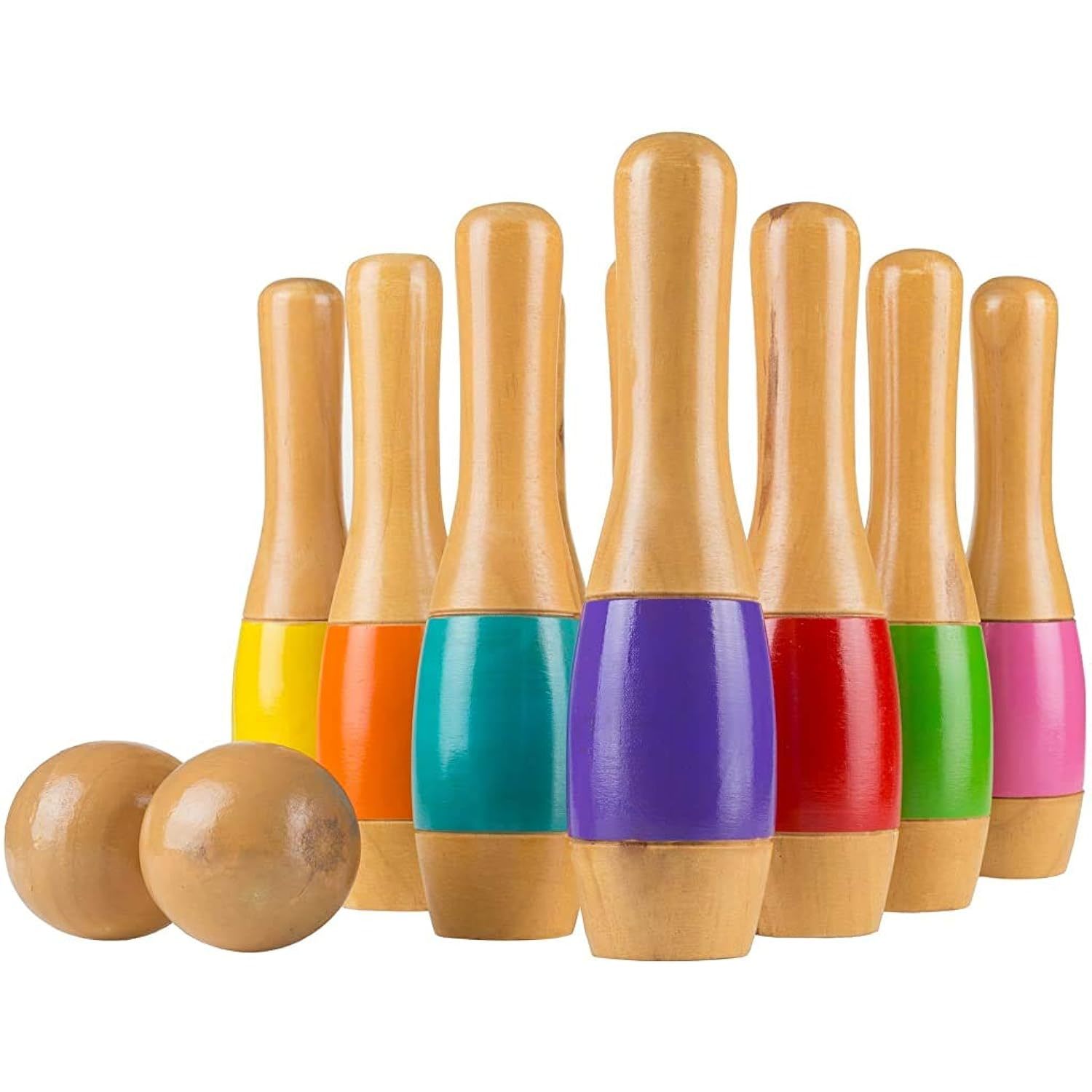 Lawn Bowling Game/Skittle Ball- Indoor And Outdoor Fun For Toddlers, Kids, Adult