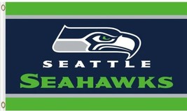 Seattle Seahawks Sport US Club Flag 3X5 Ft Polyester Banner USA 90x150cm - $375.42 MXN