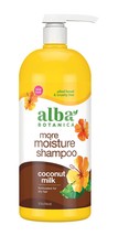 Alba Botanica More Moisture Shampoo, Coconut Milk, 32 Oz - £32.86 GBP