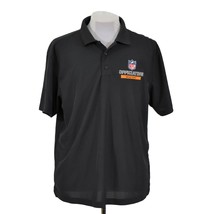 NFL Officiating Academy Polo Golf Shirt Mens Large Authentic Black Football - £39.10 GBP