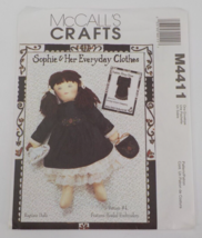 MCCALLS CRAFTS PATTERN #M4411 SOPHIE RAGTIME DOLL BEADED EMBROIDERY UNCU... - $7.99