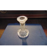 Single Crystal Glass Candle Holder 3&quot; High Fits 1/2&quot; Candle FREE SHIPPING - $228.09 MXN