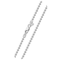 An item in the Antiques category: 925 Sterling Silver 2 mm Ball Chain Necklace Various