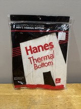 Vintage Hanes Mens Thermal Bottom Waffle Pants Long Johns 1994 Size Medi... - $19.79