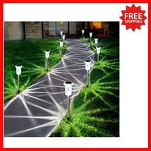 Stainless Steel Solar Pathway Lights - Waterproof LED for Elegant Outdoo... - $49.46