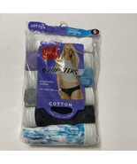 Women&#39;s Hanes Underwear Hipster Tagless Full Waistband Elastic 6 pk Size... - $13.88