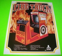 Fire Truck Arcade Flyer Vintage Retro Video Game Original Vintage 8.5&quot; x... - £23.27 GBP