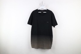 Vtg Y2K Oakley Mens Large Faded Striped Spell Out Short Sleeve Pocket T-Shirt - £34.42 GBP