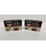 TDK E-HG TC -30 VHS-C Blank Tapes Lot Of 2 - £7.53 GBP