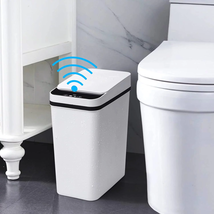 2.5 Gallon Bathroom Trash Can, Trash Cans for Kitchen, Plastic Trash Can with Li - £48.69 GBP