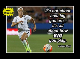 Mallory Pugh Swanson Inspirational USWNT Soccer Quote Poster Print Wall Art Gift - $21.99+