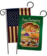 Thanksgiving Feast - Impressions Decorative USA Vintage - Applique Garde... - £24.35 GBP