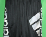 Adidas Black Aeroready Shorts With Graphic Youth Medium 10/12 - $24.74