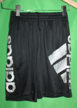 Adidas Black Aeroready Shorts With Graphic Youth Medium 10/12 - $24.74