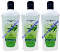 ( 3 Bottles ) P.Cara. Aloe Vera Daily Skin Lotion 20 Oz Each Bottle Brand New - £18.19 GBP