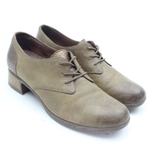 DANSKO Louise Womens Taupe Brown Burnished Nappa Leather Oxford Shoes Sz 39 - £35.19 GBP