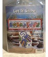  Design Works HATS &amp; MITTENS ROW Counted Cross Stitch Kit 5&quot; x  20&quot; HTF - £12.35 GBP