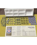 Axis &amp; Allies Game Replacement Pieces United States Full Set 75 Pcs + Ch... - $430.35 MXN