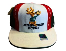 Vintage Hardwood Classics Reebok Milwaukee Bucks Fitted Hat Size 7 - £14.04 GBP