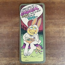1975 Vintage Greeting Card Easter Card Naughty American Greetings Hi Brows - $19.79