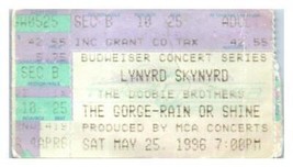 Billet De Concert Lynyrd Skynyrd Doobie Brothers 25 Mai 1996 George Washington - $39.58