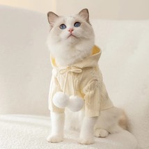 Persian cat sweater warm winter pet sweater thickened small and medium d... - £34.60 GBP