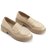 Coutgo Women&#39;s 7 Animal Print Platform Penny Loafers Comfort Chunky Heels - $39.28 CAD