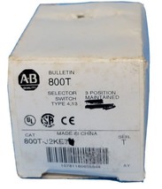 New Allen Bradley 800T-J2KE7 /T Selector Switch 3-POSITION 800TJ2KE7 - £47.21 GBP