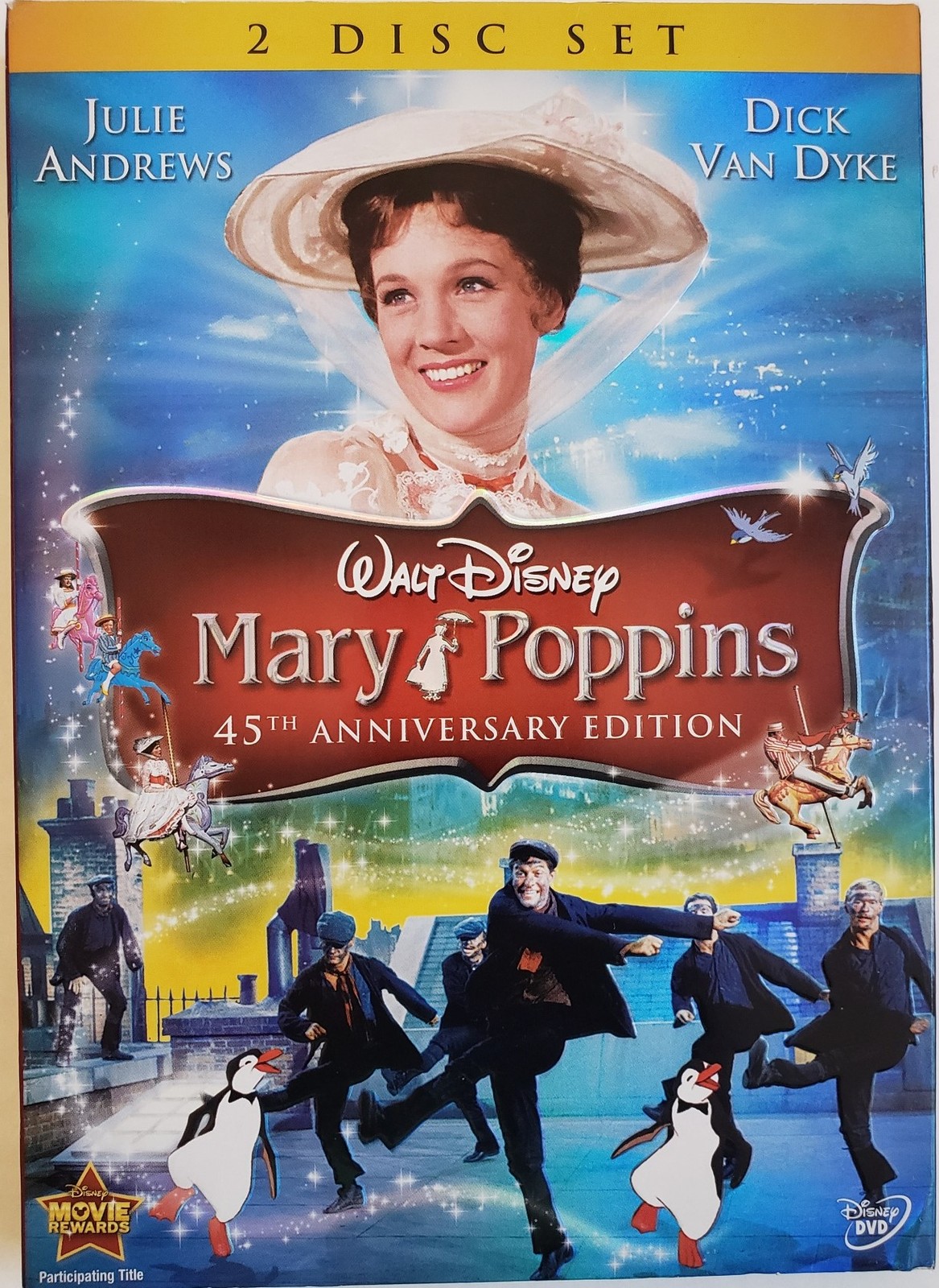 Walt Disney Mary Poppins 45th Anniversary Edition Julie Andres Dick Van Dyke DVD - $14.95