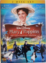 Walt Disney Mary Poppins 45th Anniversary Edition Julie Andres Dick Van Dyke DVD - £11.91 GBP