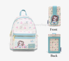 Loungefly Disney Beauty and the Beast Storybook Mini Backpack + Card Holder Set - £150.27 GBP