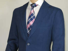 Men's ENZO Linen Spring Summer Suit Light Weight Breathable E58302-2 Navy Blue image 7