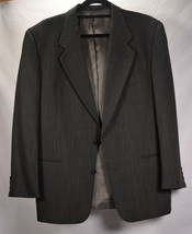 Andrew Fezza Mens Blazer Sports 100% Wool 2 Button Herringbone Jacket 38 - £30.79 GBP