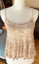 Urban Outfitters Rust Cream 100% Viscose Women&#39;s Tank XS - $10.89
