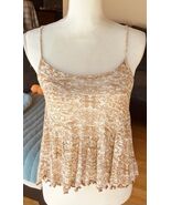 Urban Outfitters Rust Cream 100% Viscose Women&#39;s Tank XS - $10.89