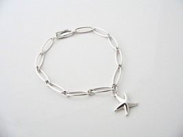Tiffany &amp; Co Silver Peretti Starfish Link Bracelet 8 Inch Chain Gift Pouch Love - £389.35 GBP