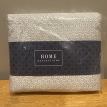 Home Reflections 4 PC 1200 Thread Count Twin XL Leaf Pattern QVC Sheet Set - $39.59