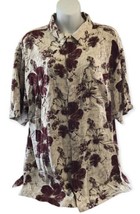 Men&#39;s Dickie Walker Dress casual Hawaiian Style Shirt  Size L 100% Silk - £12.05 GBP