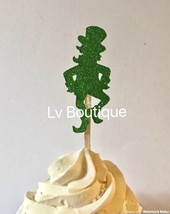 Leprechaun cupcake topper, st patricks day cupcake, leprechaun cupcake - $7.67
