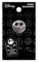 The Nightmare Before Christmas Barrel Face Mask Pewter Lapel Pin, NEW UN... - $6.89