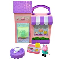 Peppa Pig Lot Bakery Shop Little Places Playset w Spinning Table Complete 2003 - £10.76 GBP